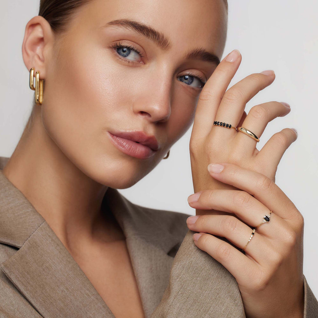 Anello in oro 14 carati Rock Solid