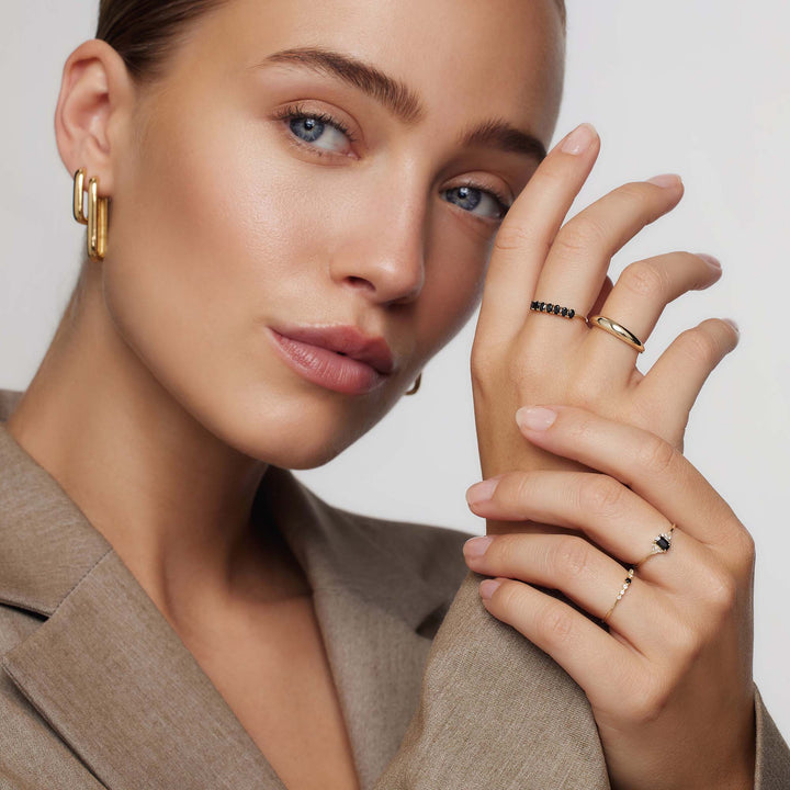 Anello in oro 14 carati Rock Solid