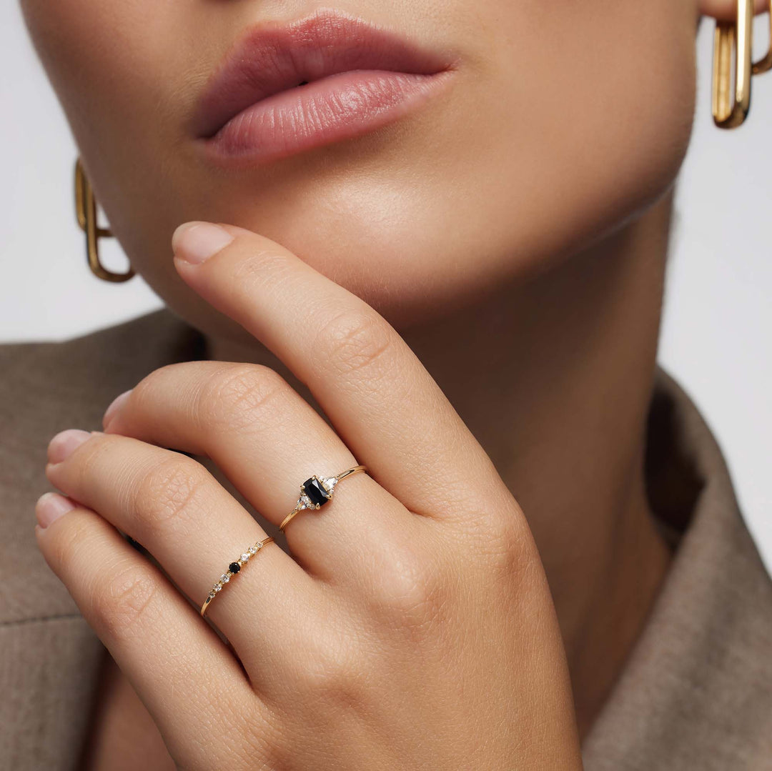 Anello Baguette in Spinello