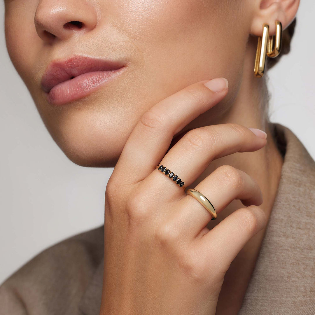Anello in oro 14 carati Rock Solid