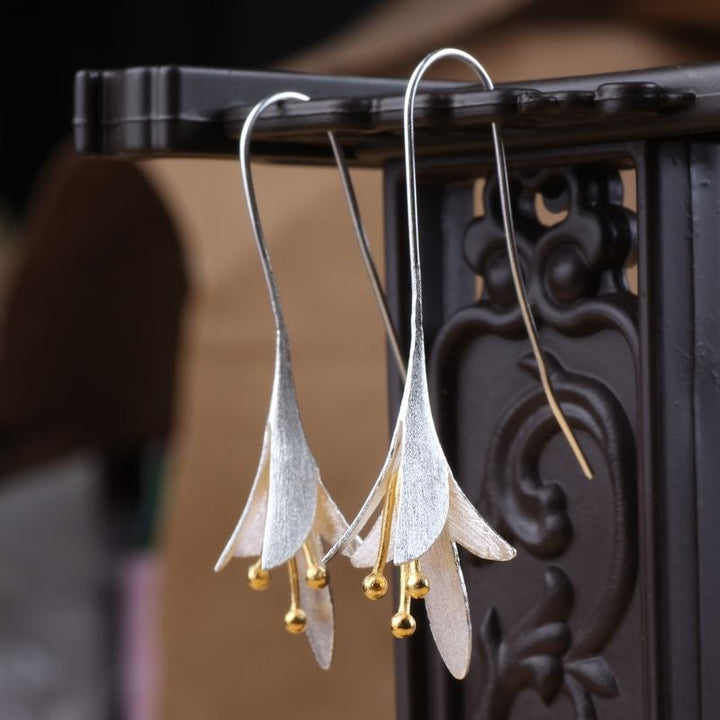 Orecchini con Fiori in Argento