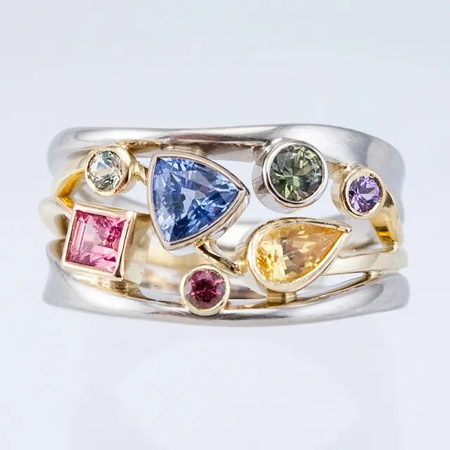 Anello Vintage Bunter Zirconia