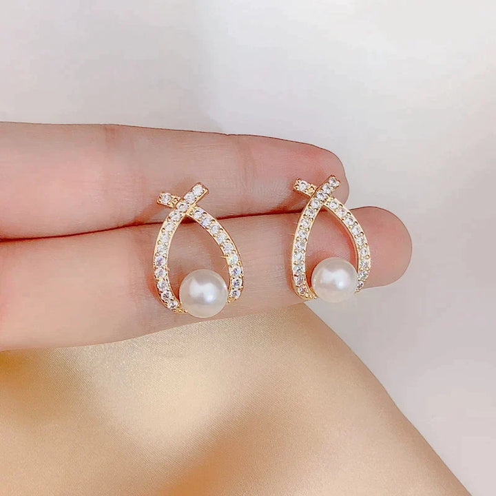 Orecchini con Perle e Paillettes