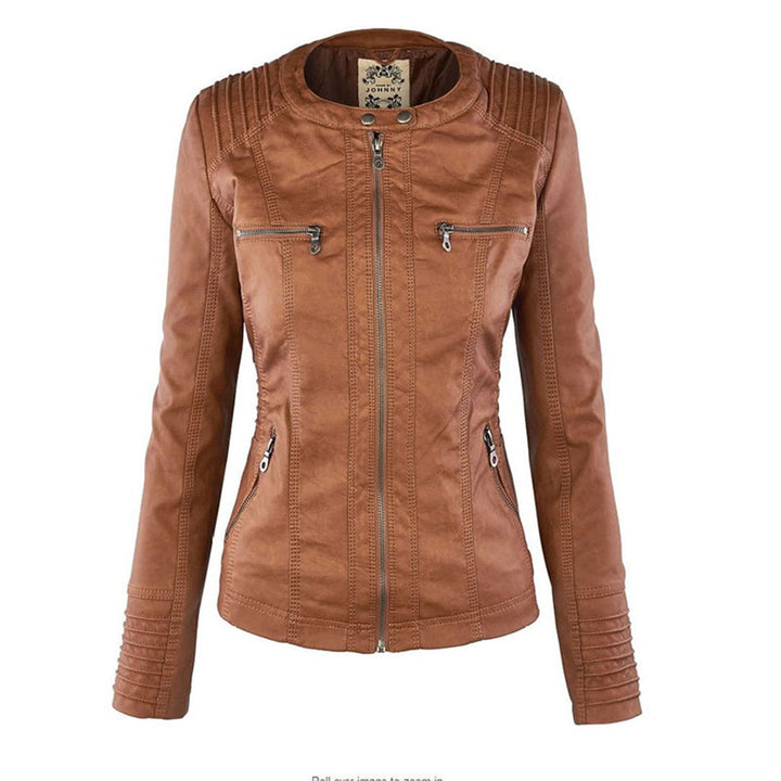 Sienna™ | Giacca in similpelle con cappuccio