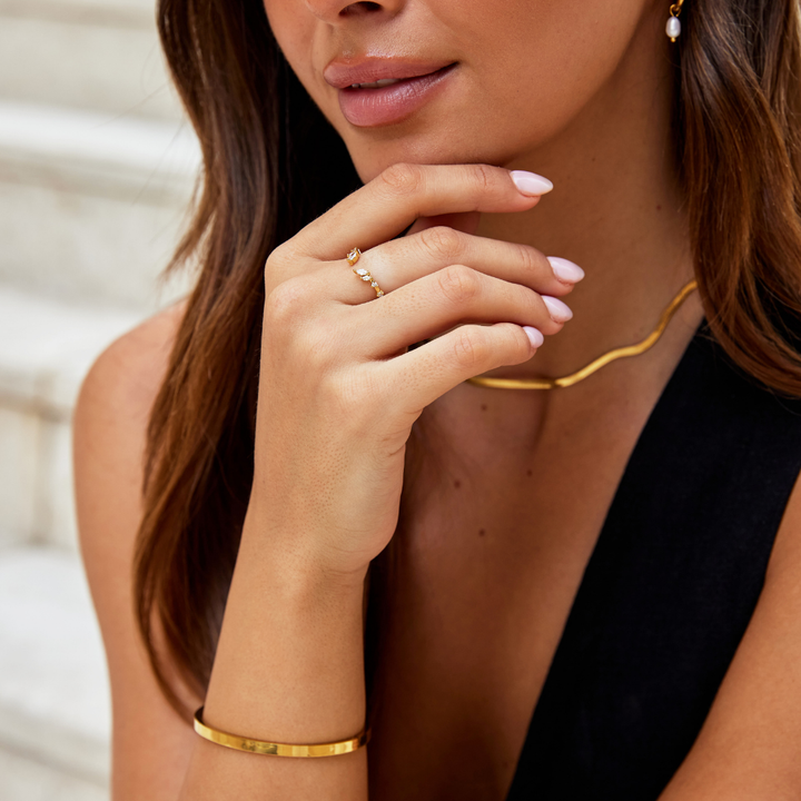Frieden - Anello in Oro Cristallo