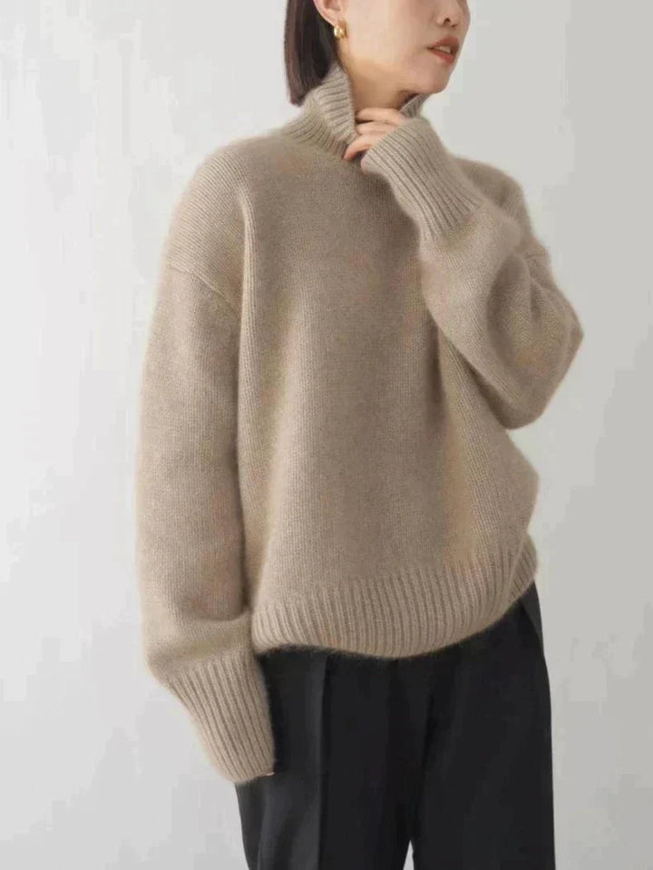 Elvira™ – Maglione a collo alto confortevole, lavorato a maglia e morbido