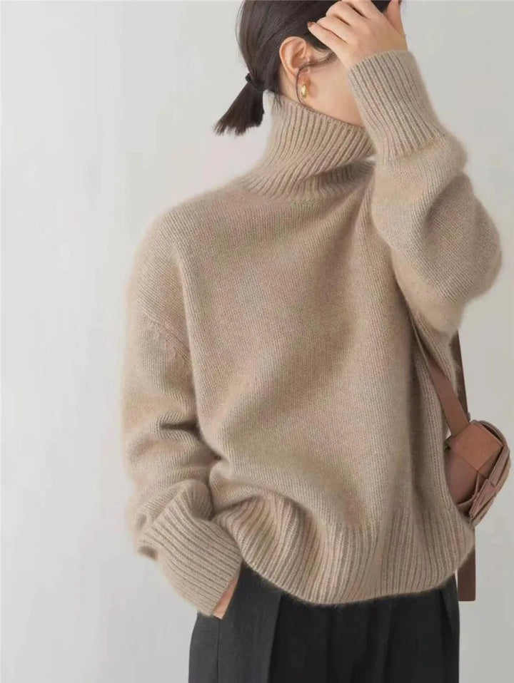 Elvira™ – Maglione a collo alto confortevole, lavorato a maglia e morbido