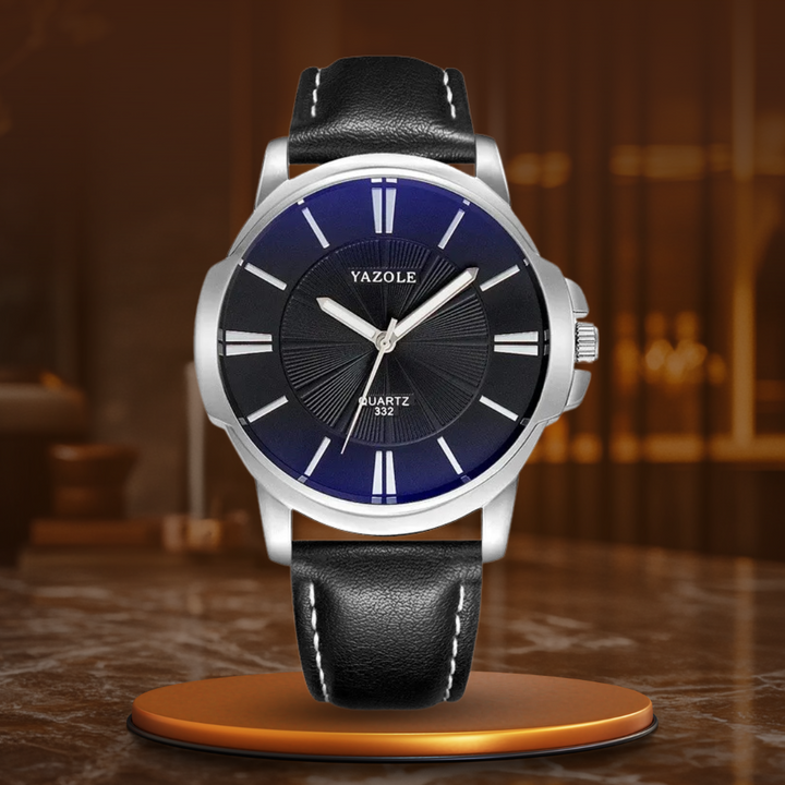 Orologio in Pelle di Vetro Blu Lussuoso™ - Olsen & Olsen