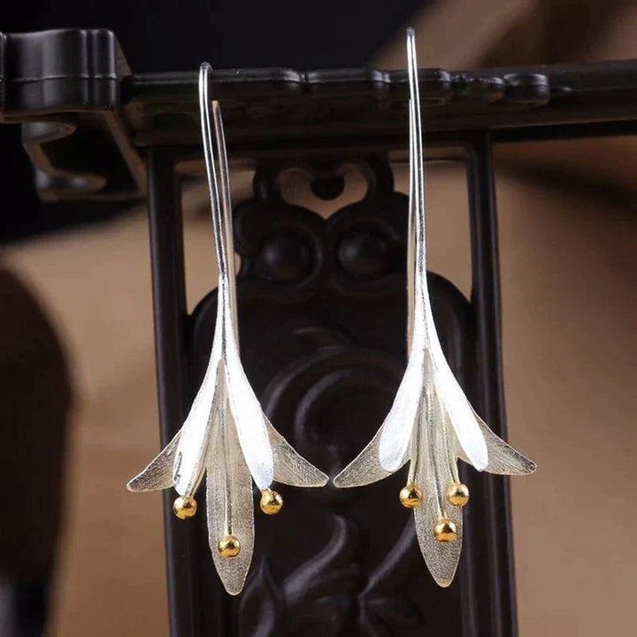 Orecchini con Fiori in Argento