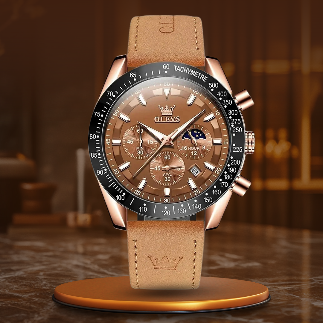 Orologio al Quarzo in Pelle Classica™ - Olsen & Olsen