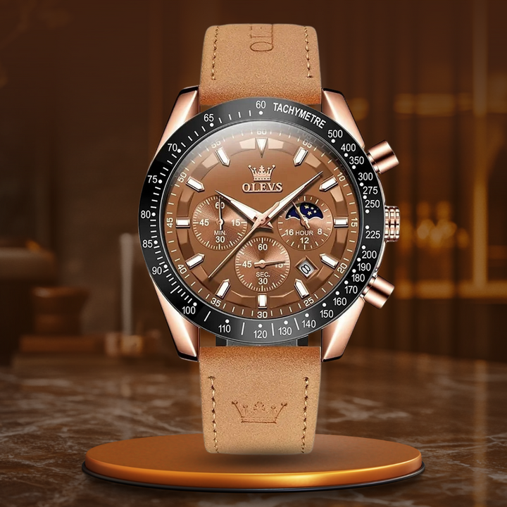 Orologio al Quarzo in Pelle Classica™ - Olsen & Olsen