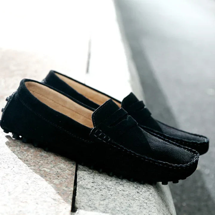 Mocassini casual in suede