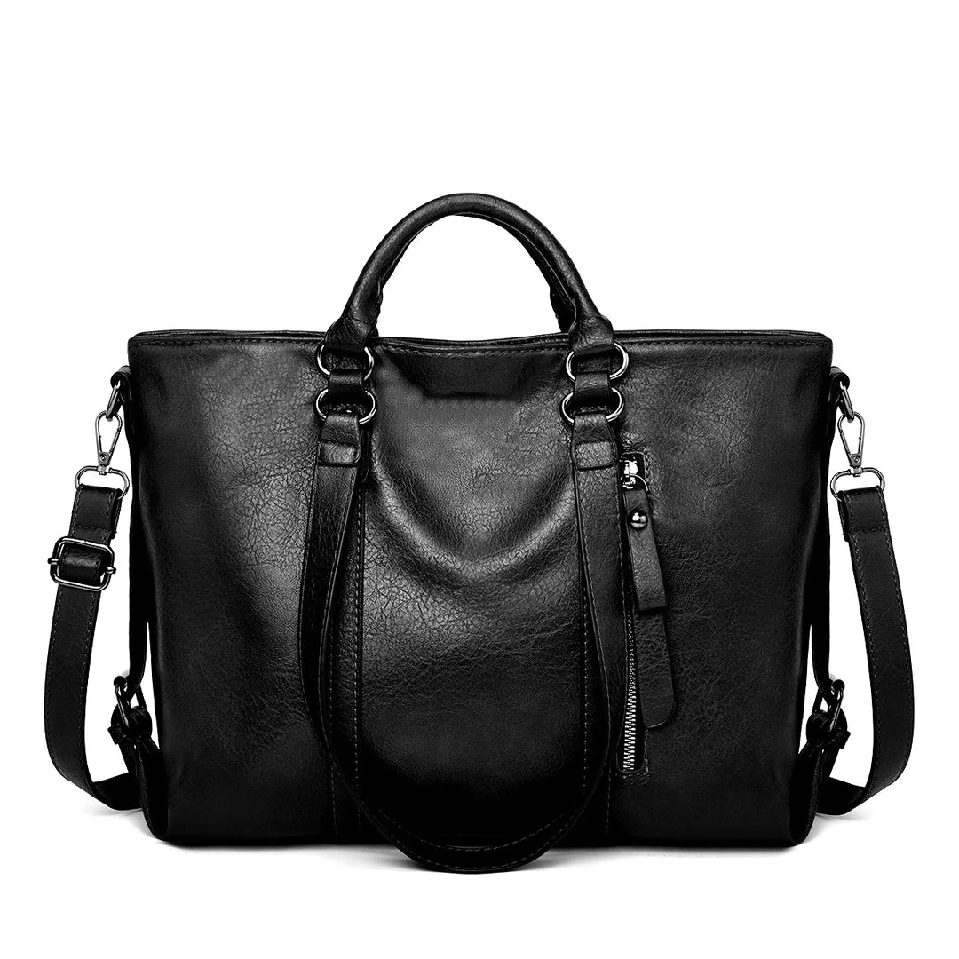 Elise™ | Borsa a tracolla in pelle di grande capacità