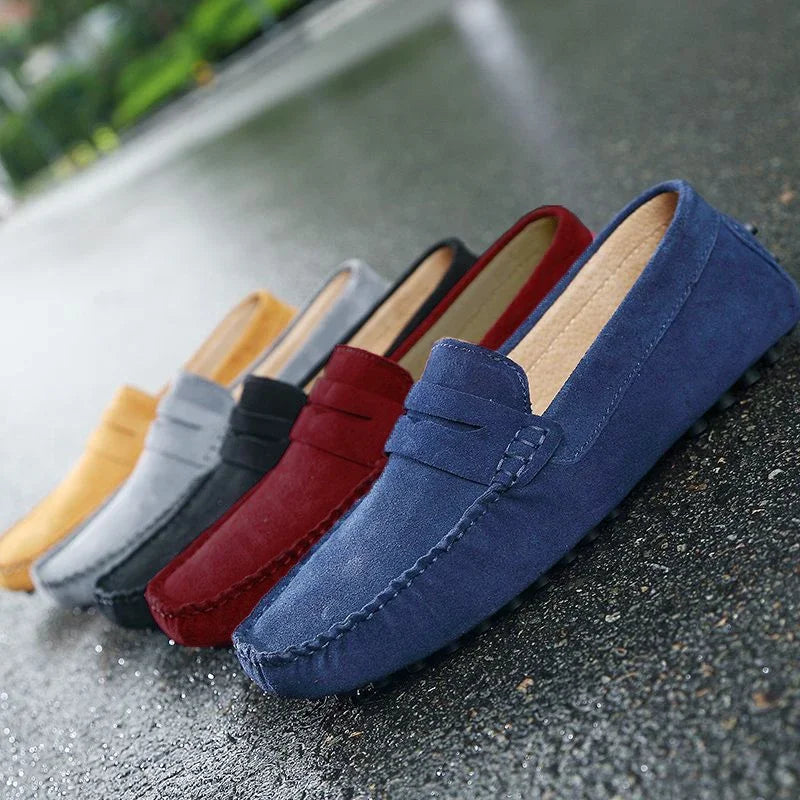 Mocassini casual in suede