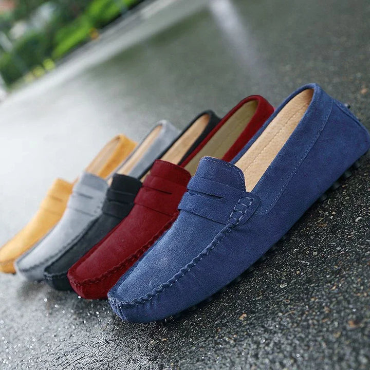 Mocassini casual in suede