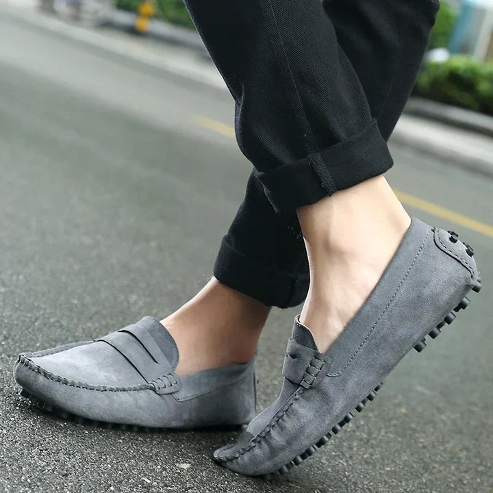 Mocassini casual in suede