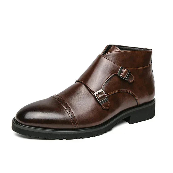 Parker | Stivali a Doppia Fibbia in Pelle Sintetica
