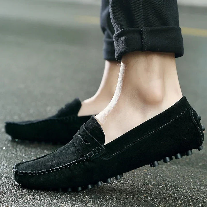 Mocassini casual in suede