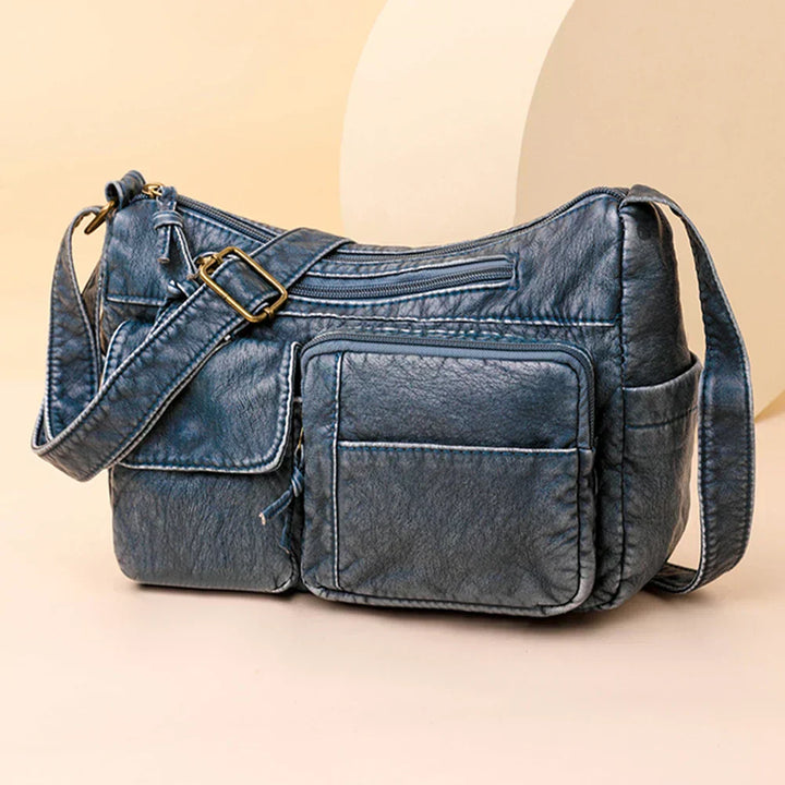 Selma™ | Borsa a tracolla vintage con diverse tasche