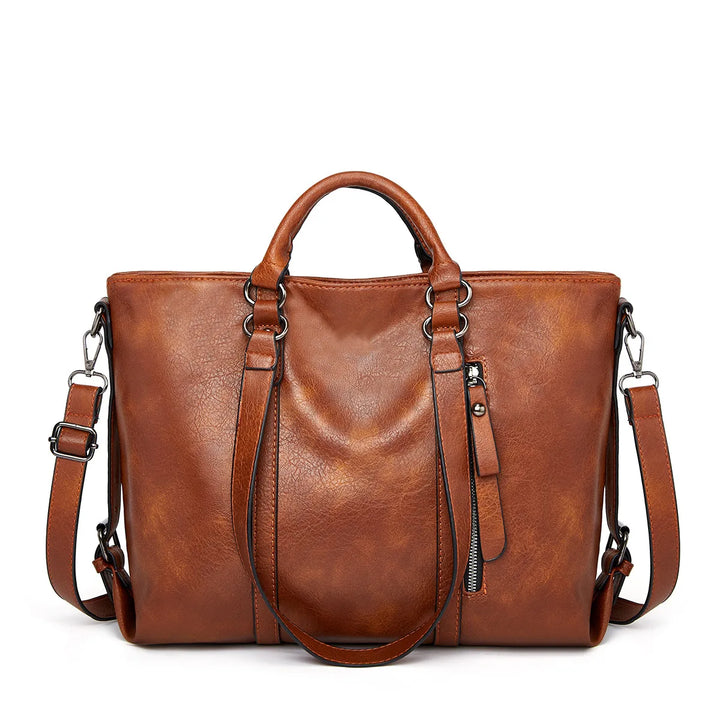Elise™ | Borsa a tracolla in pelle di grande capacità
