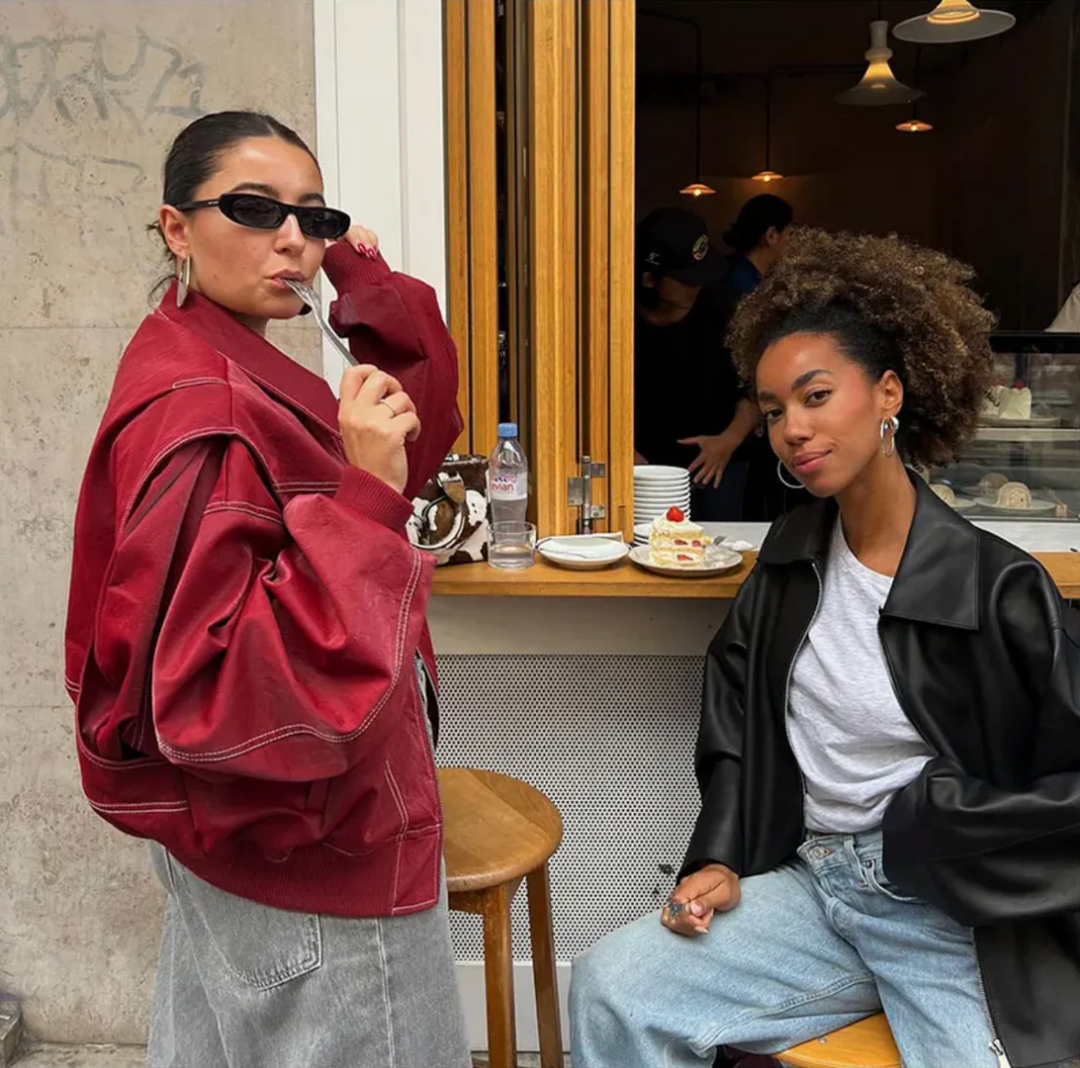 Roxane™ - Giacca in pelle Oversize