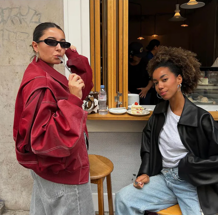 Roxane™ - Giacca in pelle Oversize
