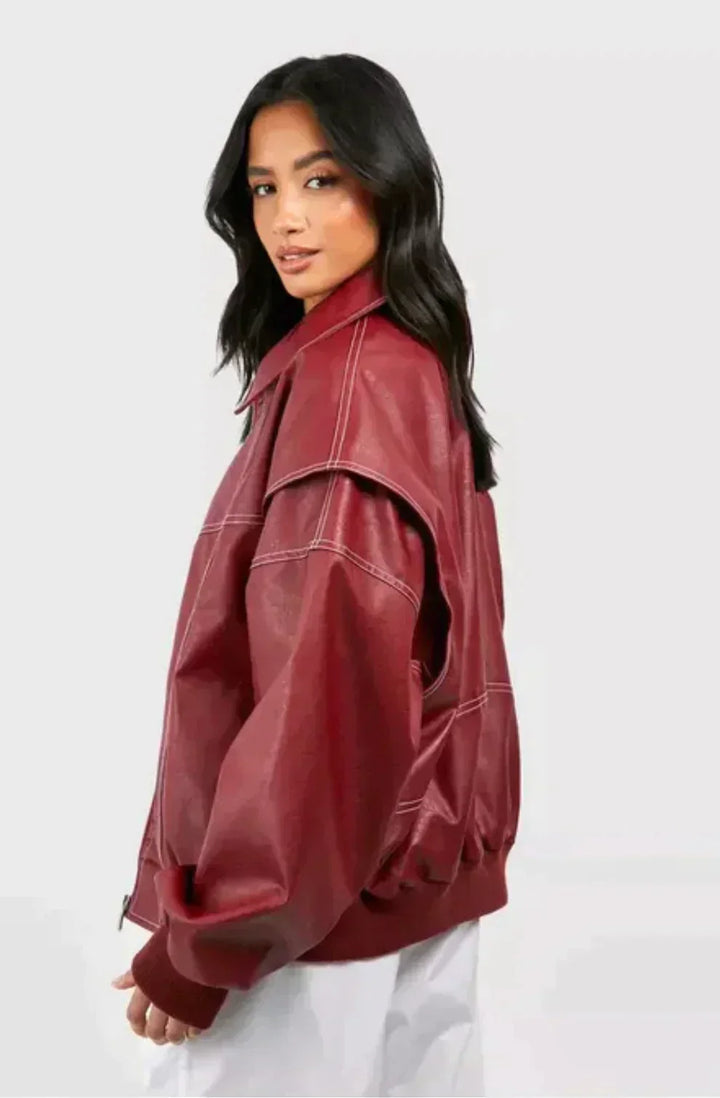 Roxane™ - Giacca in pelle Oversize