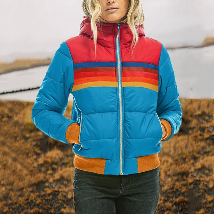 Malau™ - Giacca a vento rétro multicolore