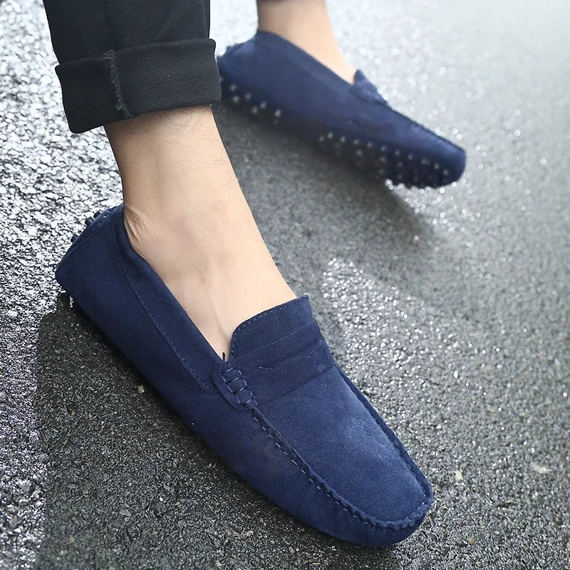 Mocassini casual in suede