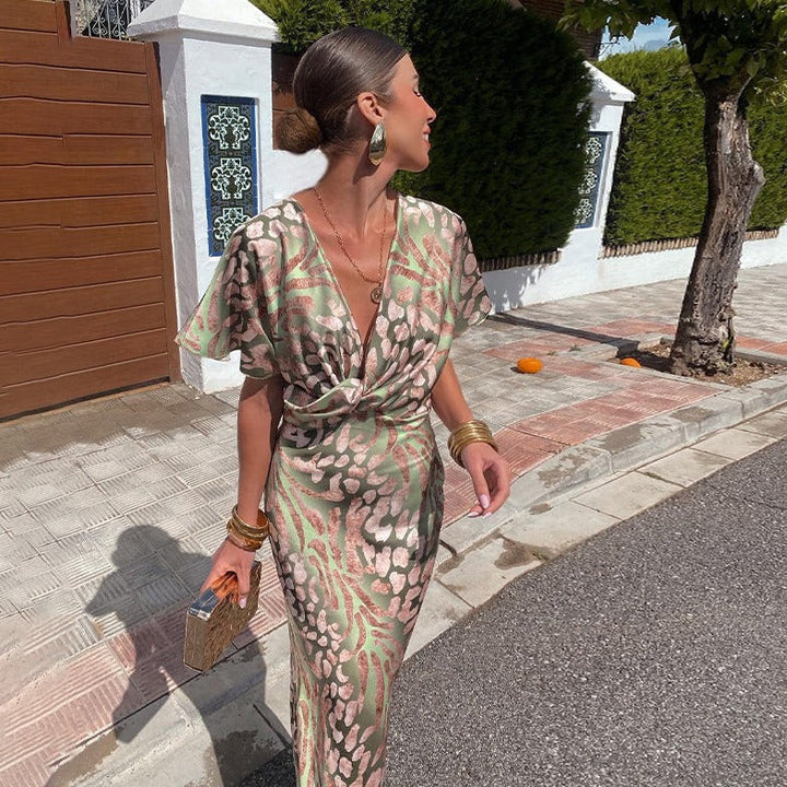 Noemi™ | Abito lungo con scollatura a V