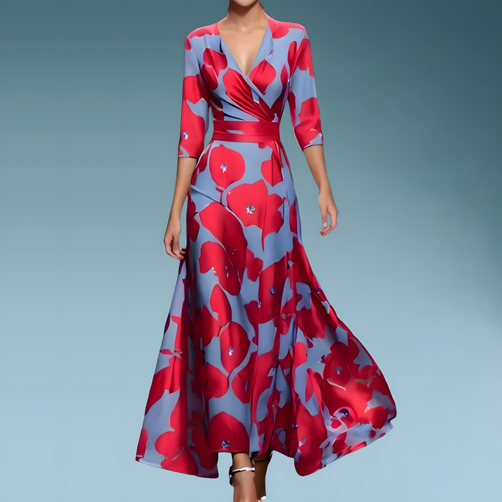 Eloise™ - Abito Svasato Elegante con Fiori