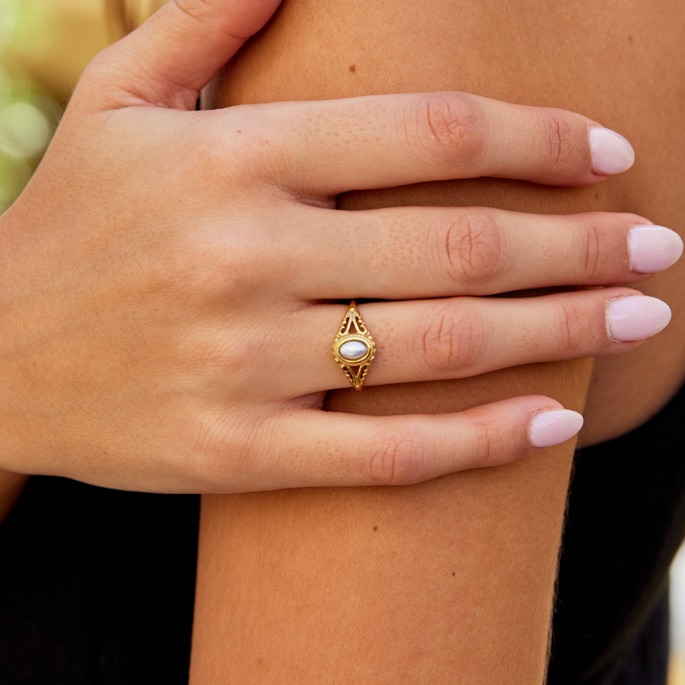 Royal - Anello vintage in perle
