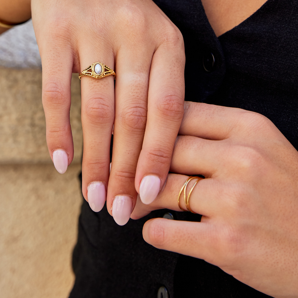 Royal - Anello vintage in perle