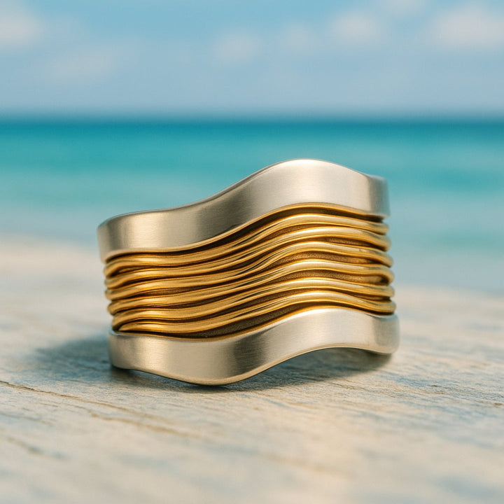 Anello in Filo d'Argento e d'Oro