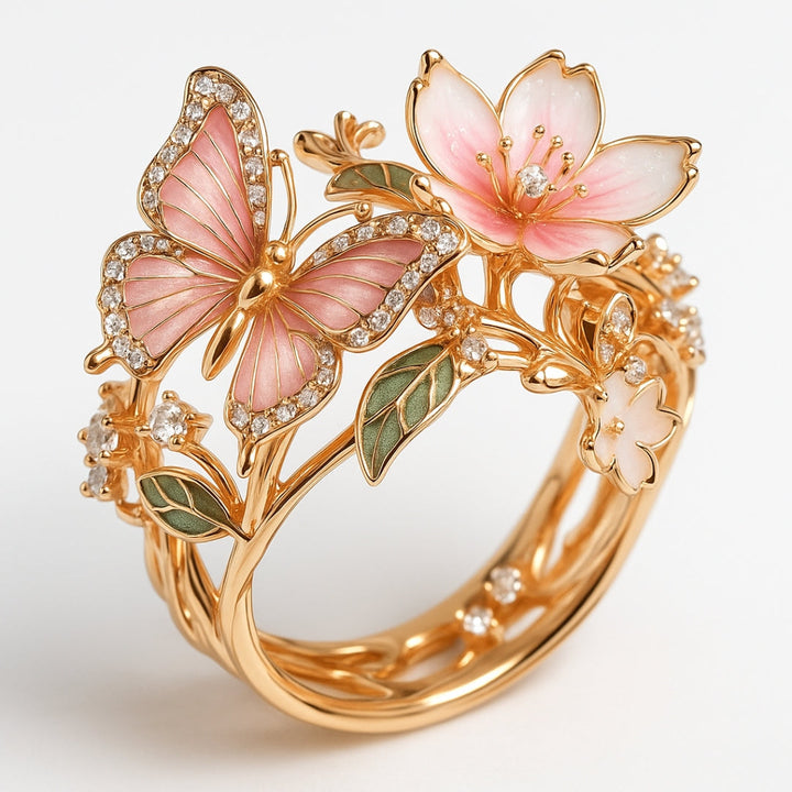 Anello in Zirconia Farfalla Nature Bright