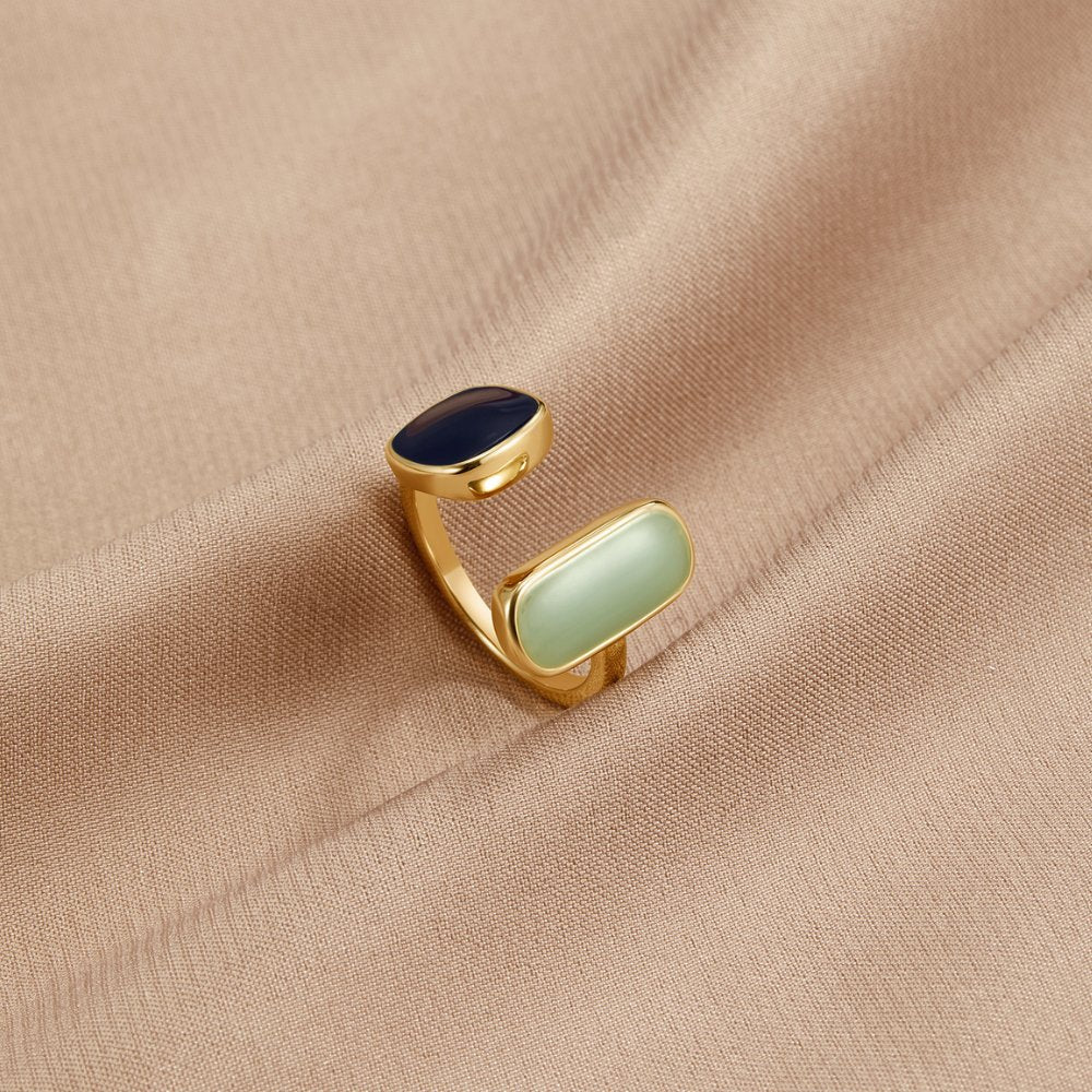 Anello Avvolgente con Acquamarina