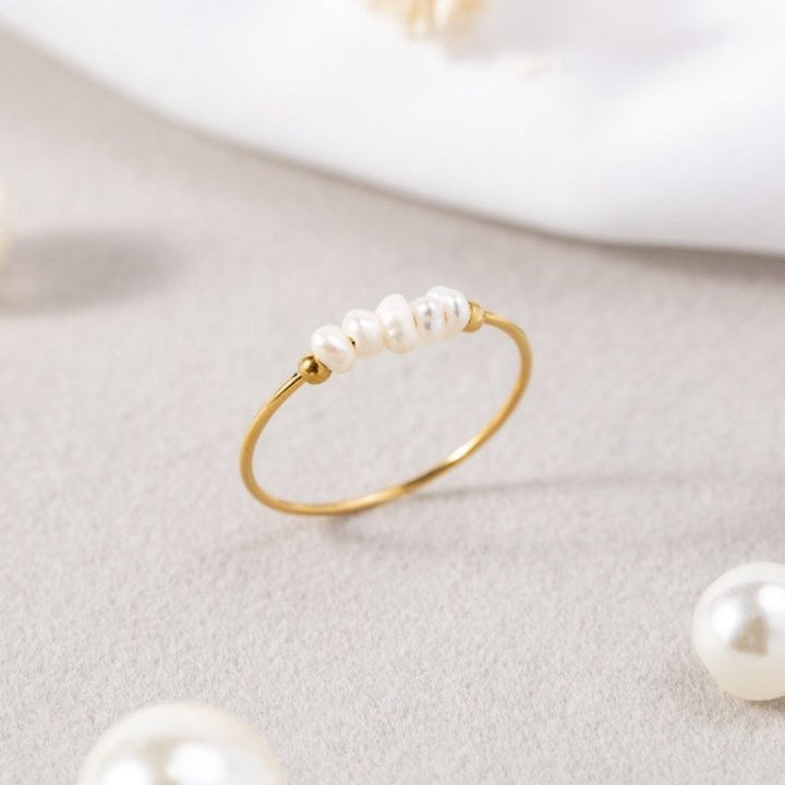 Anello Classico con Perla d'Acqua Dolce