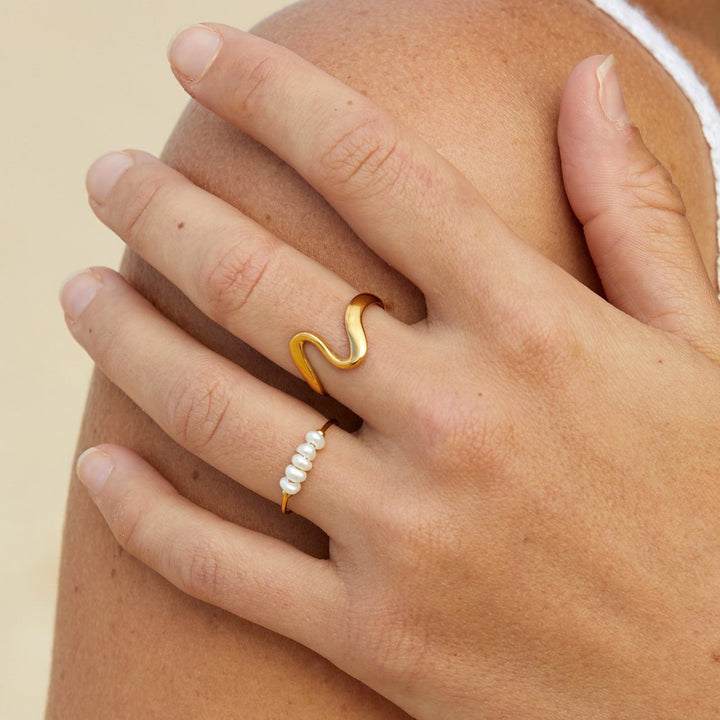 Anello Classico con Perla d'Acqua Dolce