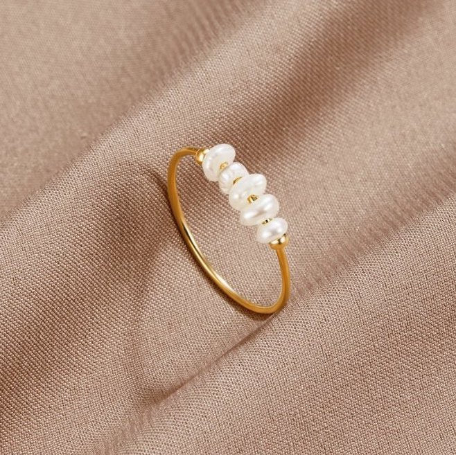 Anello Classico con Perla d'Acqua Dolce