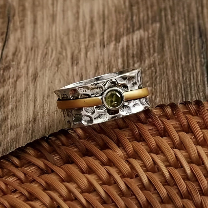 Anello in Zirconia Verde Elegante