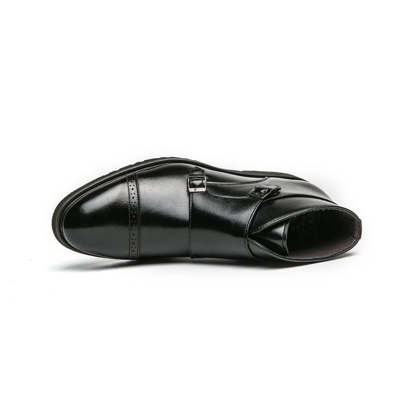 Parker | Stivali a Doppia Fibbia in Pelle Sintetica
