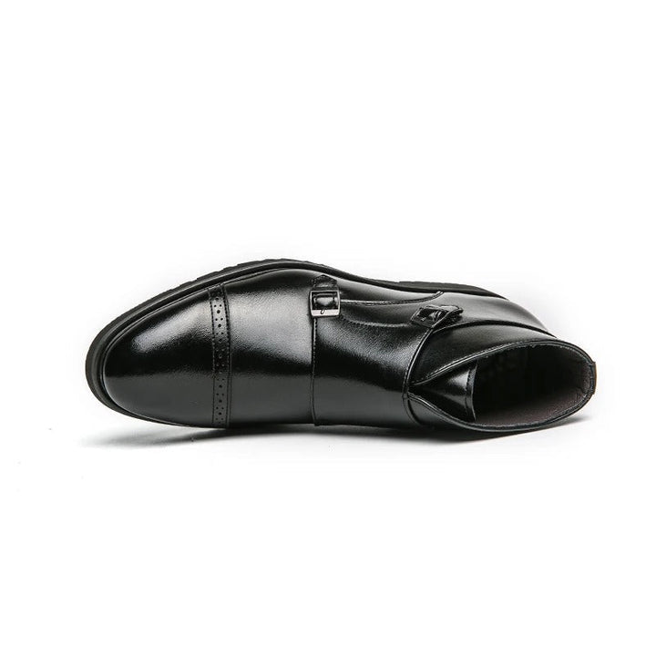 Parker | Stivali a Doppia Fibbia in Pelle Sintetica