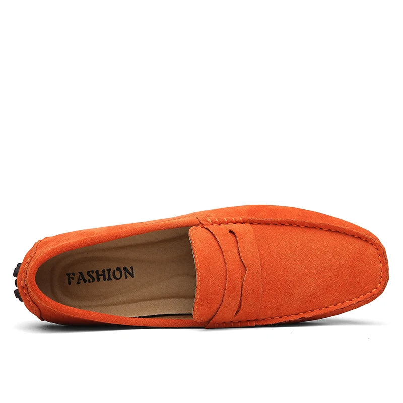 Mocassini casual in suede