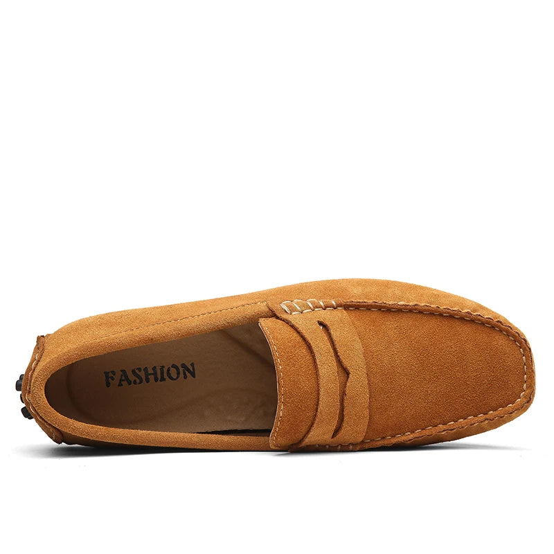 Mocassini casual in suede