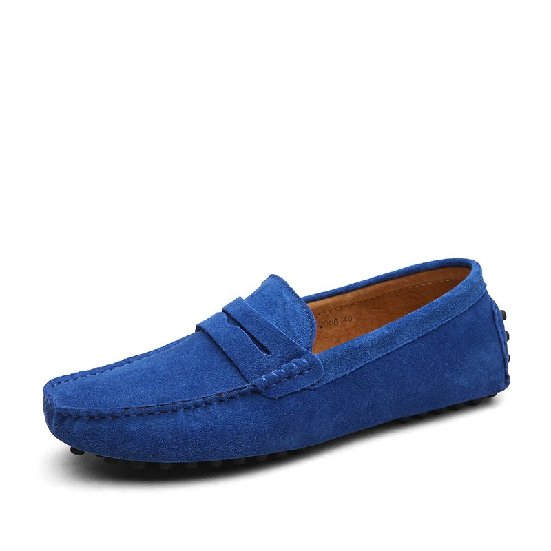 Mocassini casual in suede