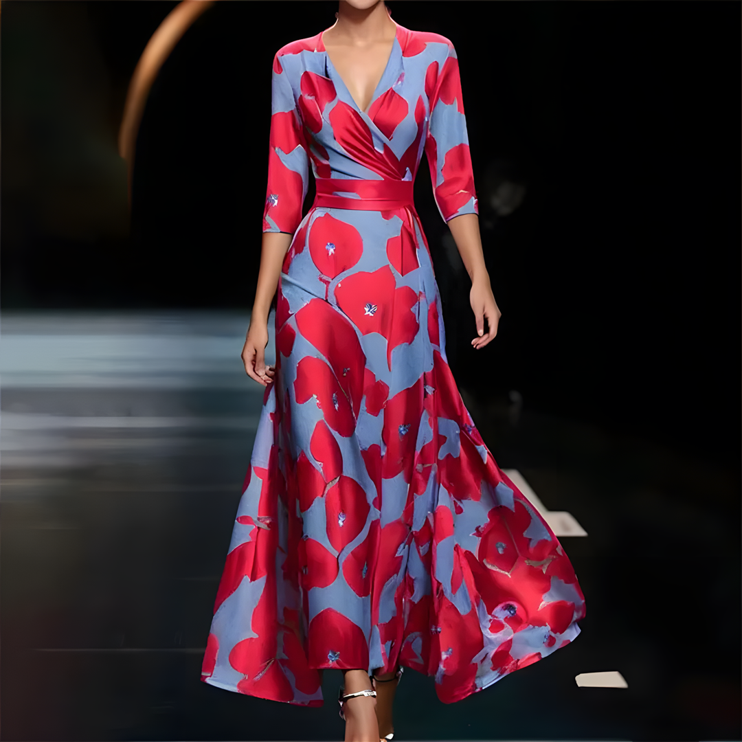 Eloise™ - Abito Svasato Elegante con Fiori
