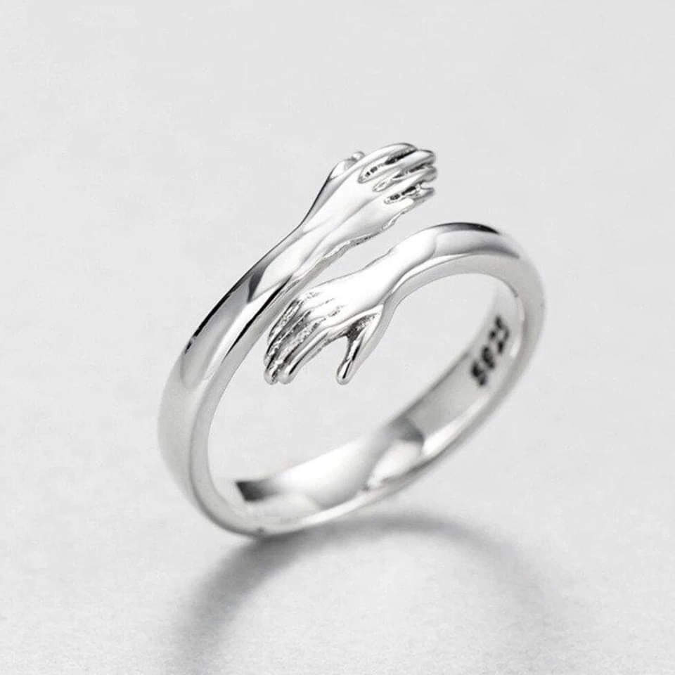 Anello Regolabile Hug in Argento