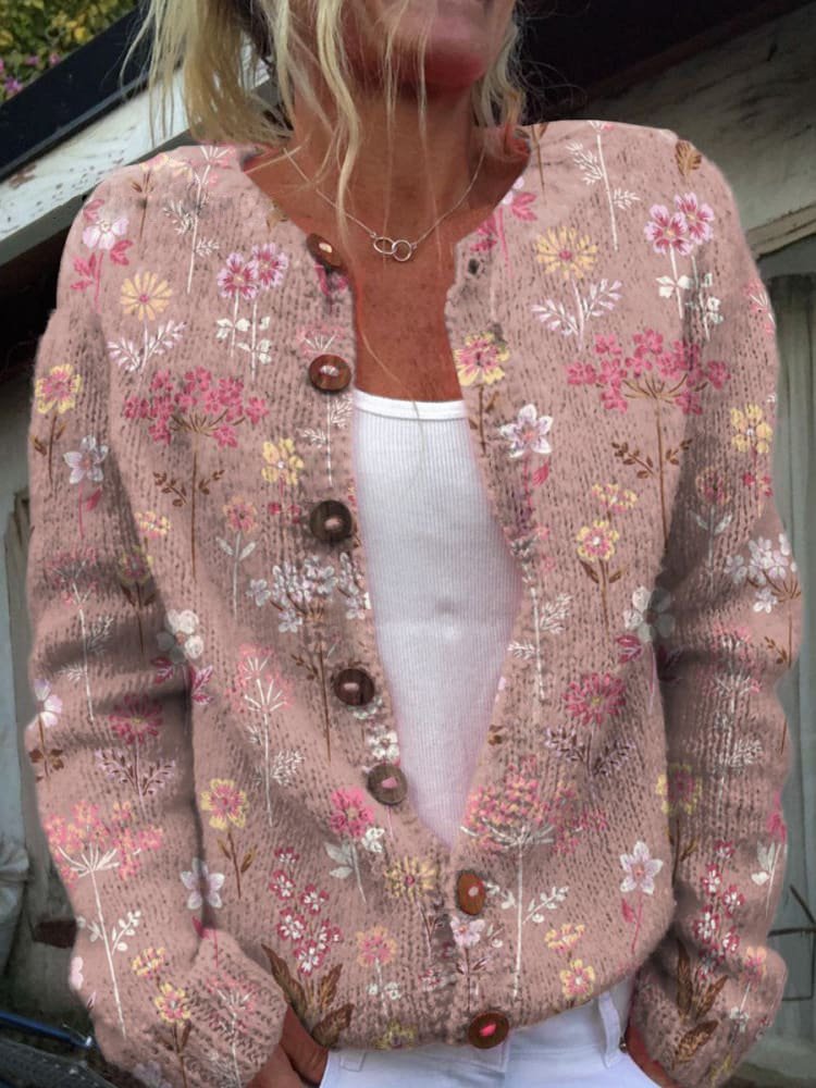 Roselind™ | Cardigan a motivi floreali