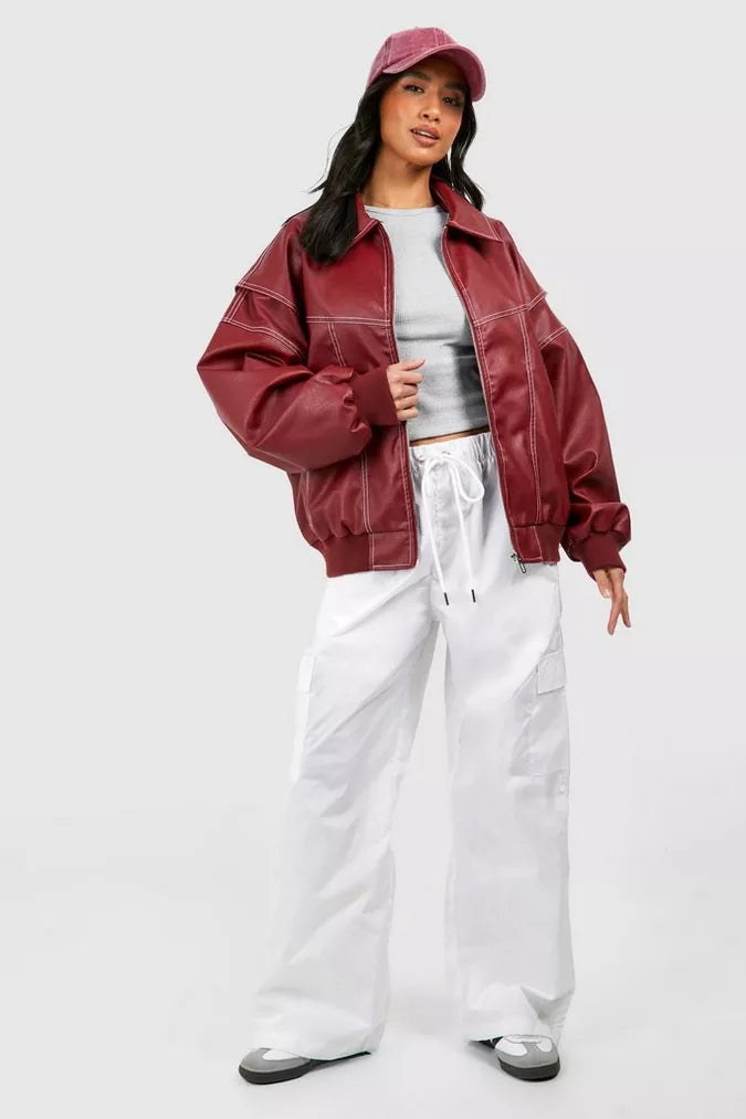 Roxane™ - Giacca in pelle Oversize