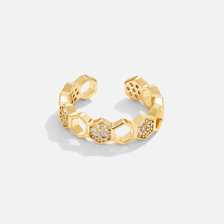 Abeille - Anello in oro e cristallo